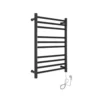 ADORA El-håndklædetørre 80 Watt 78x50 Cm Sort Rustfrit Stål