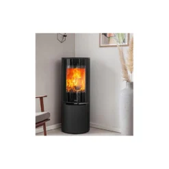 Aduro A/S Aduro 22.1 Lux Brændeovn Sort - 113x44x40,3