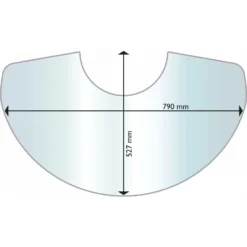Aduro A/S Aduro Gulvplade, Glas, Aduro 22-serien Klar - 0,6x79x52,7