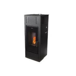 Aduro A/S Aduro P2, Firkantet Brændeovn Sort Pulverlak - 126,7x49,5x50,4