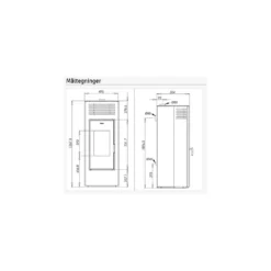 Aduro A/S Aduro P2, Firkantet Brændeovn Sort Pulverlak - 126,7x49,5x50,4 -Homeshop salg aduro p2 firkantet braendeovn sort pulverlak 1267x495x504 3