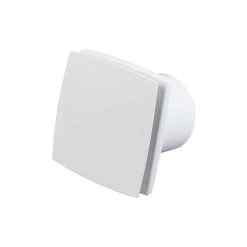 Duka EL 700 TH Fugt- Og Tidsstyret, Front I Hvid Plast Ventilator