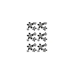 Geyser Black Flower Badeforhæn 180x200 Cm Polyester