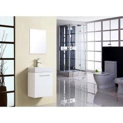 Mikelo Badsæt Value Badsæt Hvid Højglans 60x45x30cm