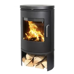 Morsø Jernstøberi A/S Morsø 6141 N-EN - Støbte Ben - Ø120 Røgtud - Sort Malet Brændeovn