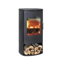 Morsø Jernstøberi A/S Morsø 8143 N-EN åben Sokkel - Sort Malet Brændeovn