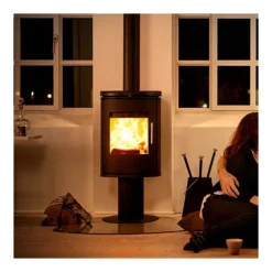 Morsø Jernstøberi A/S Morsø Brændeovn 6148 Sort På Pedistal Sort -Homeshop salg morso braendeovn 6148 sort pa pedistal sort 3