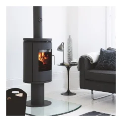 Morsø Jernstøberi A/S Morsø Brændeovn 6148 Sort På Pedistal Sort -Homeshop salg morso braendeovn 6148 sort pa pedistal sort 4