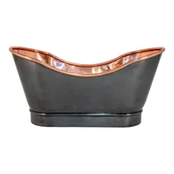 Homeshop Pamplona Badekar Sort Og Kobber 164x72xh82 Cm - 4501255