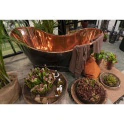 Homeshop Pamplona Badekar Sort Og Kobber 164x72xh82 Cm - 4501255 -Homeshop salg pamplona badekar sort og kobbern164x72xh82 cm 4501255 3