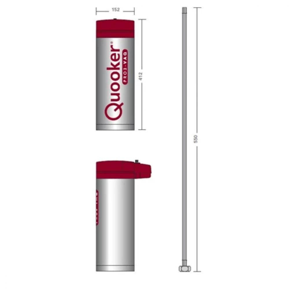 Quooker Flex Sæt M. 3l Black Inkl. Pro3 & Cube Beholder 6 Quooker Flex Sæt M. 3l Black Inkl. Pro3 & Cube Beholder - Billede 6