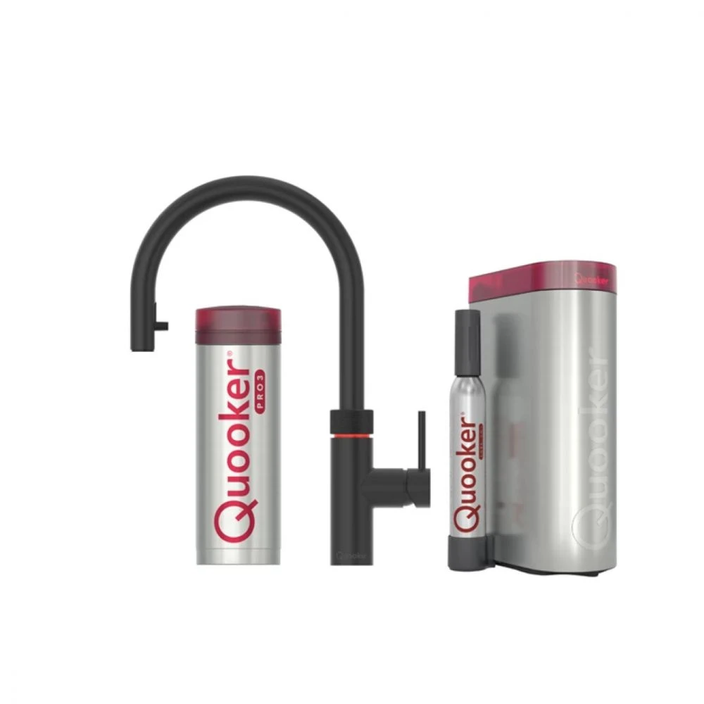 Quooker Flex Sæt M. 3l Black Inkl. Pro3 & Cube Beholder 1 Quooker Flex Sæt M. 3l Black Inkl. Pro3 & Cube Beholder
