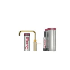 Quooker Fusion Square Sæt M.3l Messing Inkl. Pro3 & Cube Beholder