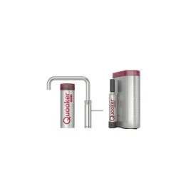 Quooker Fusion Square Sæt M.3l Rustfri Stål Inkl. Pro3 & Cube Beholder