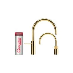 Quooker Nordic Round Twintaps Sæt M. Pro3 VAQ B 3 L. - Messing