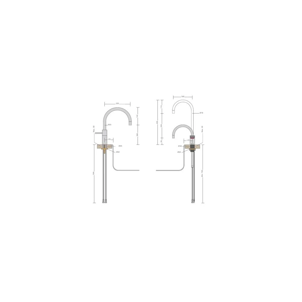 Quooker Twintaps Round Sæt M 3l Mes Inkl. Pro3 & Cube Beholder 5 Quooker Twintaps Round Sæt M 3l Mes Inkl. Pro3 & Cube Beholder - Billede 5