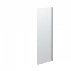 Scanbad MATCH Fast Væg H:197,5x97-99 Cm Satin/klar Satin -Homeshop salg scanbad match fast vaeg h1975x97 99 cm satinklar satin 4