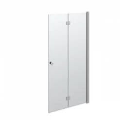 Scanbad MATCH Foldedør H:200x97-99 Cm Satin/klar Satin