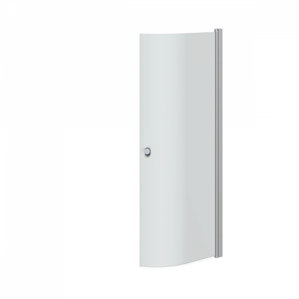 Scanbad MATCH Halvrund Dør H:200x82-84 Cm Satin/klar Satin 4 Scanbad MATCH Halvrund Dør H:200x82-84 Cm Satin/klar Satin - Billede 4