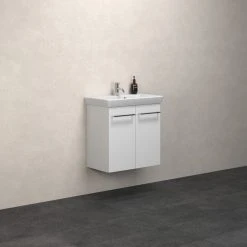 Scanbad MULTO MØBELPAKKER 55 Cm Multo M/låge Inkl. Vask LOTTO Hvid Mat -Homeshop salg scanbad multo mbelpakker 55 cm multo mlage inkl vask lotto hvid mat 9