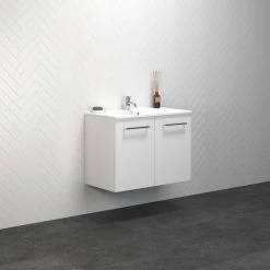 Scanbad MULTO MØBELPAKKER 60 Cm Multo M/låger Inkl. Vask MIKADO Hvid Mat -Homeshop salg scanbad multo mbelpakker 60 cm multo mlager inkl vask mikado hvid mat 9