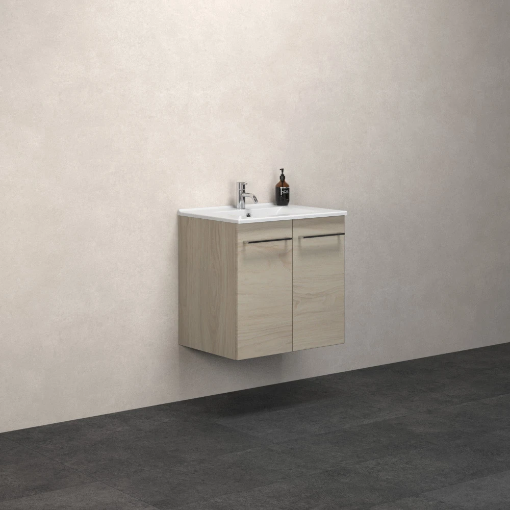 Scanbad MULTO MØBELPAKKER 61 Cm Multo M/låger Inkl. Vask Amber Hvid Mat 4 Scanbad MULTO MØBELPAKKER 61 Cm Multo M/låger Inkl. Vask Amber Hvid Mat - Billede 4