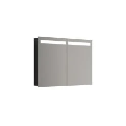 Scanbad MULTO Spejlskab Global Lys I Top M/2 Låger 70x100 Cm Hvid Mat -Homeshop salg scanbad multo spejlskab global lys i top m2 lager 70x100 cm hvid mat 2