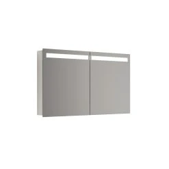 Scanbad MULTO Spejlskab Global Lys I Top M/2 Låger 70x100 Cm Hvid Mat -Homeshop salg scanbad multo spejlskab global lys i top m2 lager 70x100 cm hvid mat 4