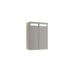 Scanbad MULTO Spejlskab Global Lys I Top M/2 Låger 70x60 Cm Hvid Mat -Homeshop salg scanbad multo spejlskab global lys i top m2 lager 70x60 cm hvid mat 3
