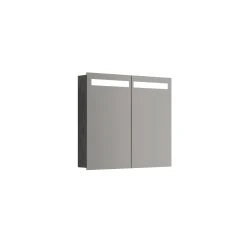 Scanbad MULTO Spejlskab Global Lys I Top M/2 Låger 70x60 Cm Hvid Mat -Homeshop salg scanbad multo spejlskab global lys i top m2 lager 70x60 cm hvid mat 5