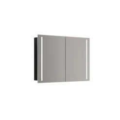 Scanbad MULTO Spejlskab Integreret Lys, M/2 Låger 70x100 Cm Hvid Mat -Homeshop salg scanbad multo spejlskab integreret lys m2 lager 70x100 cm hvid mat 3