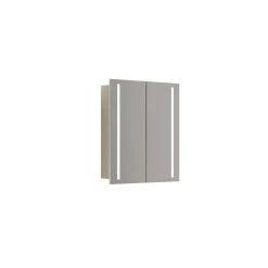 Scanbad MULTO Spejlskab Integreret Lys, M/2 Låger 70x60 Cm Hvid Mat -Homeshop salg scanbad multo spejlskab integreret lys m2 lager 70x60 cm hvid mat 4