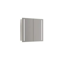 Scanbad MULTO Spejlskab Integreret Lys, M/2 Låger 70x60 Cm Hvid Mat -Homeshop salg scanbad multo spejlskab integreret lys m2 lager 70x60 cm hvid mat 5