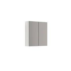 Scanbad MULTO Spejlskab Select U/lamper M/2 Låger 64x60 Cm Hvid Mat