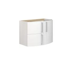 Scanbad MULTO Vaskeskab Limbo M/1 Låge Og 2 Skuffer, 57,6x80x46,7 Cm Hvid Højglans