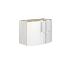 Scanbad MULTO Vaskeskab Limbo M/1 Låge Og 2 Skuffer, 57,6x80x46,7 Cm Hvid Højglans -Homeshop salg scanbad multo vaskeskab limbo m1 lage og 2 skuffer 576x80x467 cm hvid hjglans 4