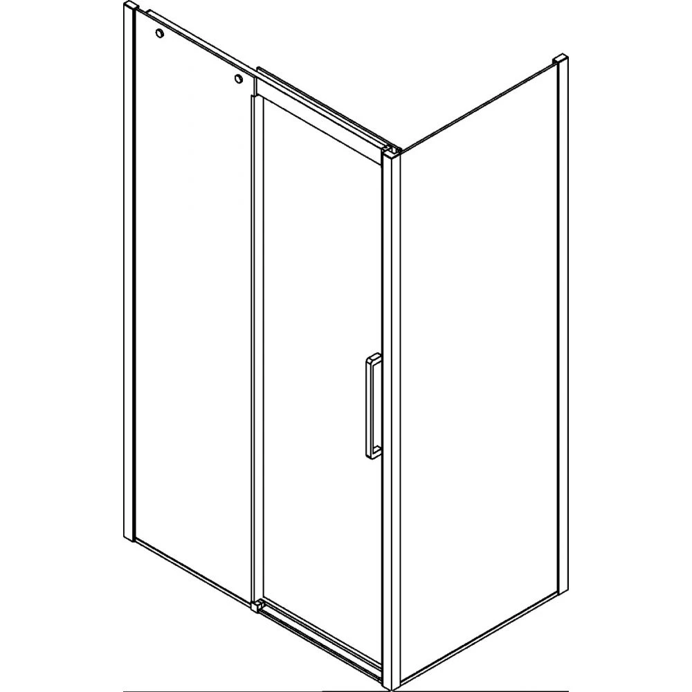 Scanbad Skydedør M/1 Sidepanel Classic 1200*1000mm Krom/klar 1 Scanbad Skydedør M/1 Sidepanel Classic 1200*1000mm Krom/klar