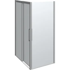 Scanbad Skydedør M/1 Sidepanel Classic 1200*900mm Krom/klar