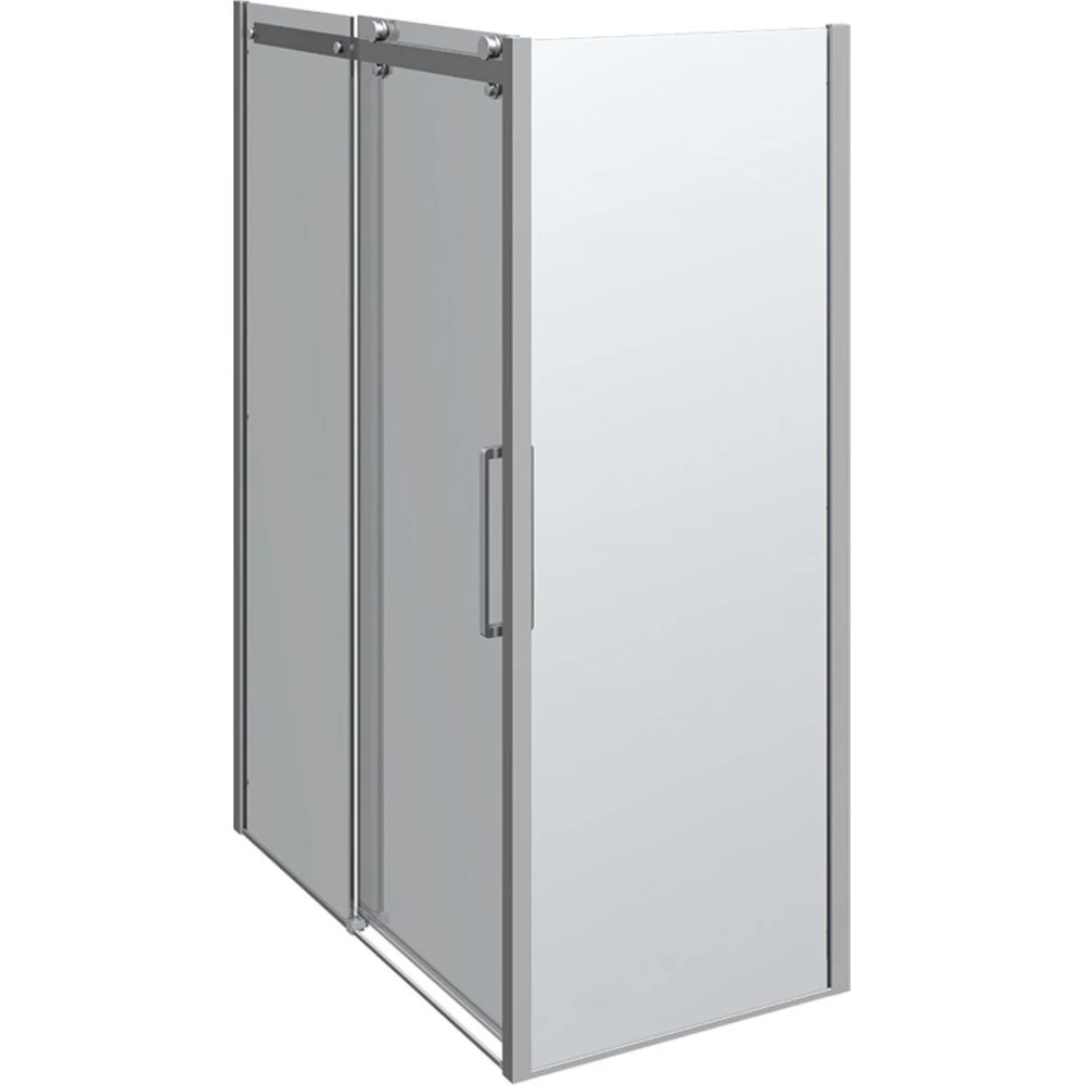 Scanbad Skydedør M/1 Sidepanel Deluxe 1400*800mm Krom/klar 1 Scanbad Skydedør M/1 Sidepanel Deluxe 1400*800mm Krom/klar