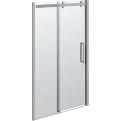 Scanbad Skydedør Sæt 1200 Mm Deluxe Krom/klar