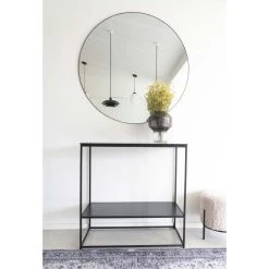 Homeshop Spejl Med Ramme I Sort Ø100 Cm - 4001230 -Homeshop salg spejl med ramme i sort 100 cm 4001230 2