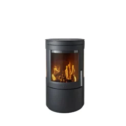 Varde Ovne A/S Varde Cardiff Stål Sort Lav Model Med Sideglas -Homeshop salg varde cardiff stal sort inkl staltop lav model med sideglas inkl topafdaekning i stalanvendes ved bagudmontering braendeovn 5