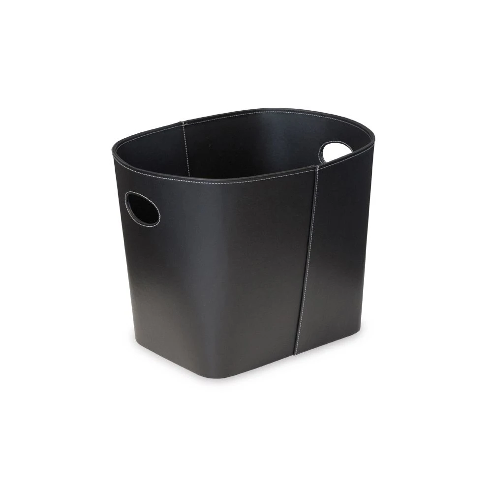 Varde Ovne A/S Varde Kurv I Læderlook Sort 37x36,5x47cm 1 Varde Ovne A/S Varde Kurv I Læderlook Sort 37x36,5x47cm